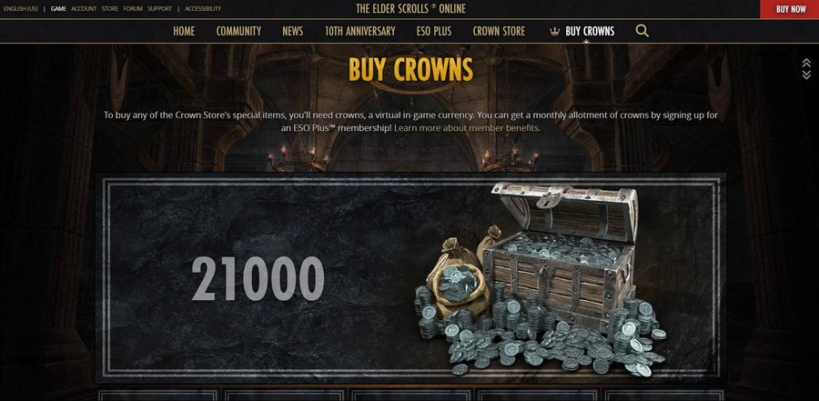 Elder Scrolls Online Monetisation