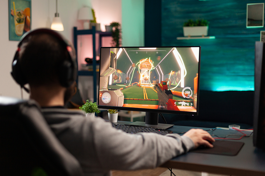 PC Gamer Playing